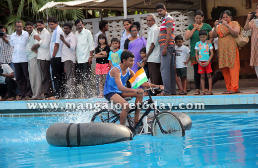 Cycling at Mangalore Swimming pool